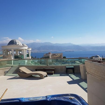 Apartmán Palmore Top Luxury Penthause With Juccuzi First Line Of The Seaside Ejlat Exteriér fotografie