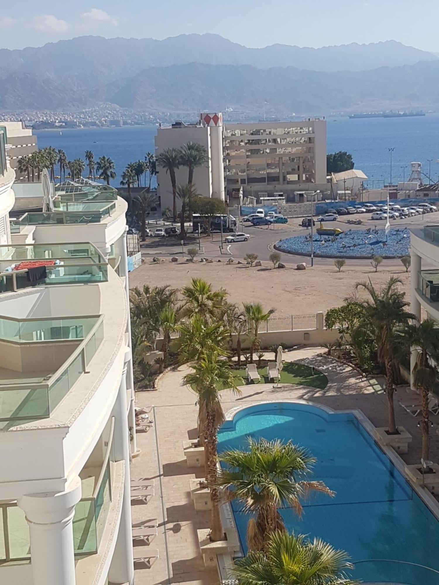 Apartmán Palmore Top Luxury Penthause With Juccuzi First Line Of The Seaside Ejlat Exteriér fotografie