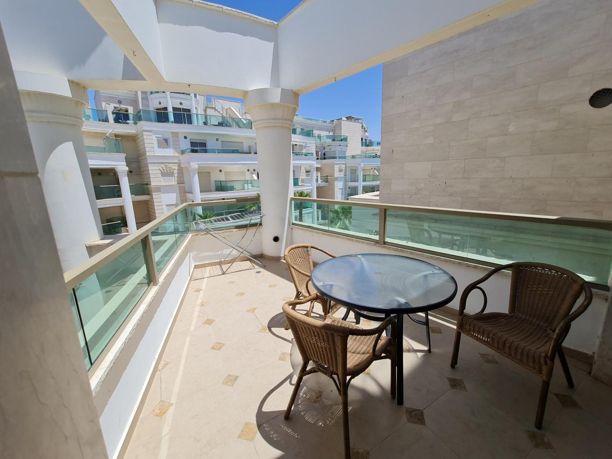 Apartmán Palmore Top Luxury Penthause With Juccuzi First Line Of The Seaside Ejlat Exteriér fotografie